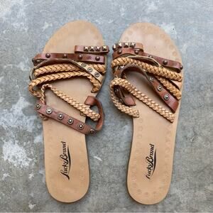 Lucky Brand boho leather strappy sandals